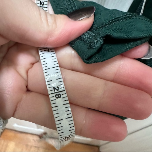 Savage X Fenty Peak Performance High-Waist X Mesh Legging Dark Green Leggings M - Picture 4 of 8